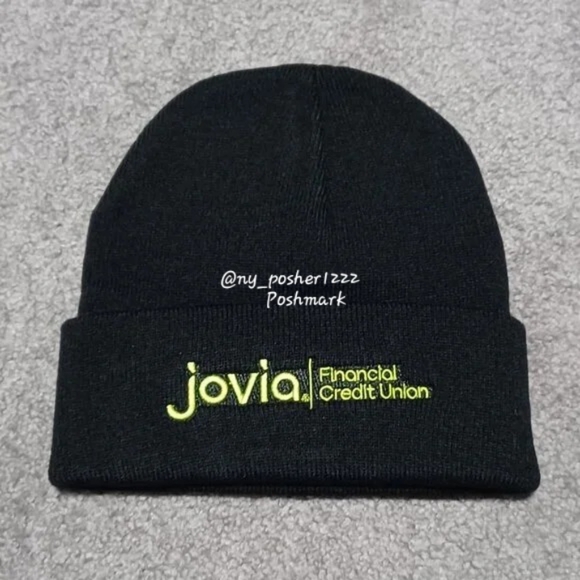 𝗃𝗈𝗏𝗂𝒂 Financial Credit Union Beanie ⚫🟡 - Picture 1 of 3